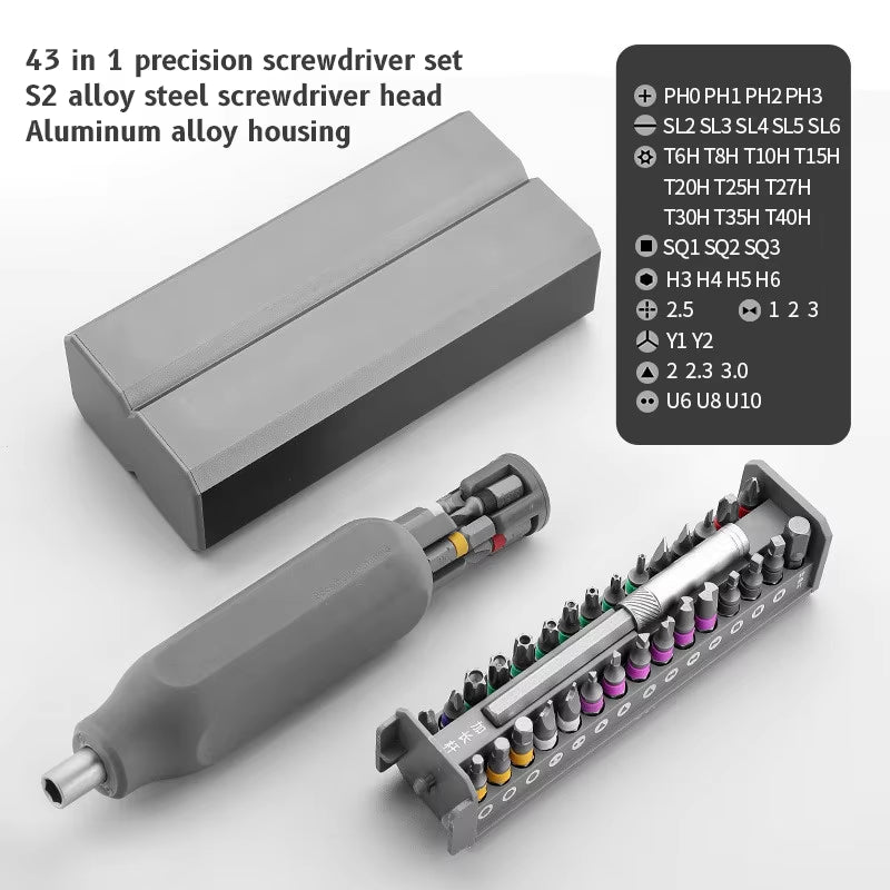 Precision Screwdriver Set 8 32 43 46 in 1 Torx Hex Phillips Magnetic Screwdriver Bit Phone Watch Laptop Mini Repair Tool Set